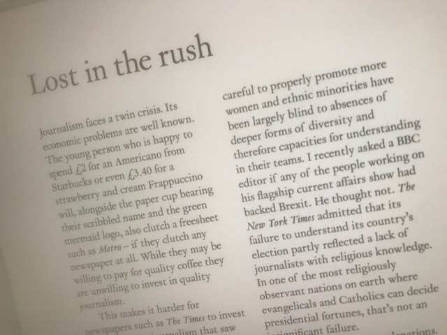 UnHerd’s focus: the significant rather than the new