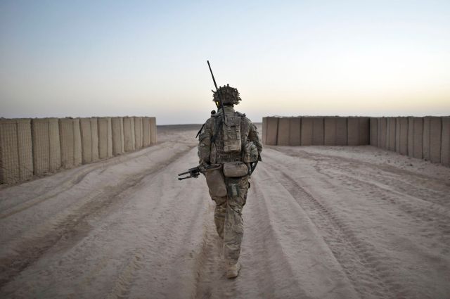 British soldier in Helmand, Afghanistan. Credit: Ben Birchall/PA Archive/PA Images