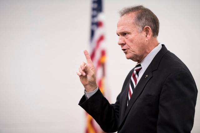Candidate for U.S. Senate Roy Moore speaks during a candidates' forum in Alabama (Credit Image: CQ-Roll Call/SIPA USA/PA Images)