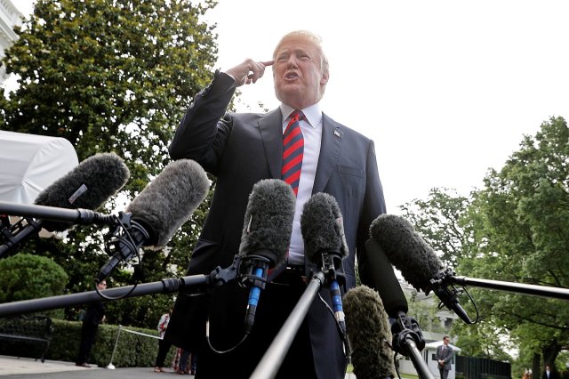 Trump makes constant attacks on reporters - credit: Chip Somodevilla / Getty