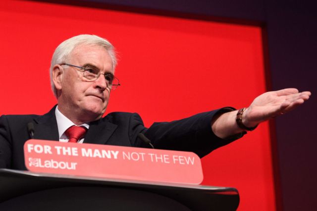 The shadow chancellor  John McDonnell (Photo by Leon Neal/Getty Images)