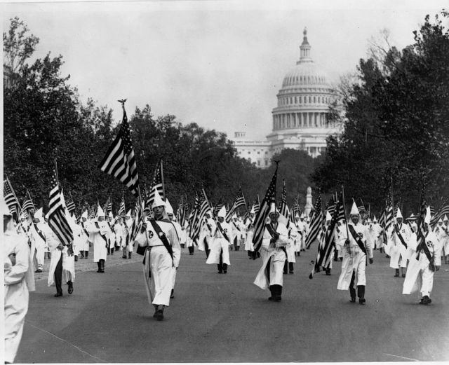 Ku Klux Klansmen in 1920s, when the KKK had 6 million members. Credit: National Photo Company/Library of Congress/Corbis/VCG via Getty