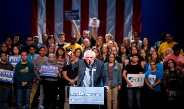 Has Bernie got Nevada behind him? Credit : Bill Clark/CQ Roll Call