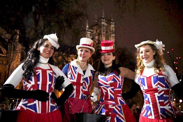 Celebrations on Brexit night Photo: Getty/Daniel Leal-Olivas