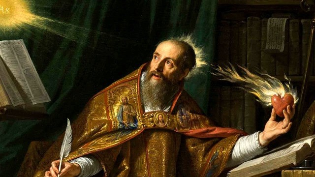 Madeline Grant’s transition into a church-going atheist calls to mind Saint Augustine and his theory of the restless heart. Painting by Philippe de Champaigne, 1650