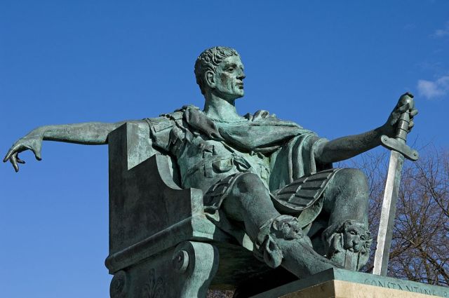 The statue of Emperor Constantine will not be removed from outside York Minster. Credit: Loop Images/Universal Images Group via Getty Images