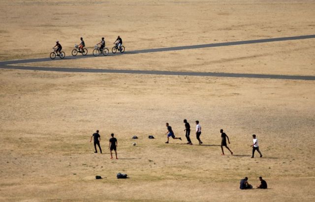 Citizens sporting in Greenwich Park. Credit: DANIEL LEAL-OLIVAS/AFP via Getty Images