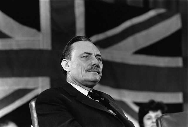 The somewhat controversial politician Enoch Powell. Photo by Hulton-Deutsch/Hulton-Deutsch Collection/Corbis via Getty Images