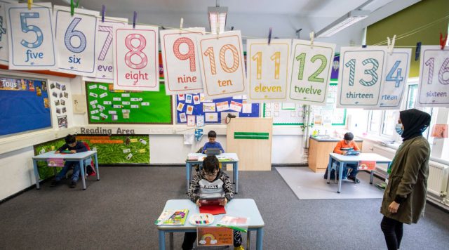 Could primary schools re open early? Credit: Justin Setterfield/Getty