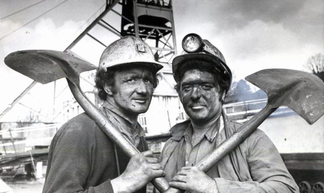 British miners in 1983. Credit: Mirrorpix/Getty Images