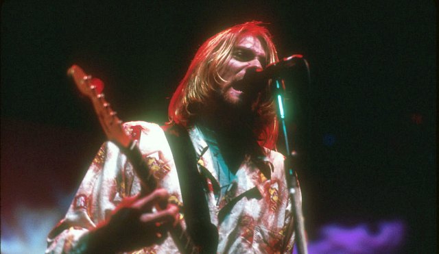 Kurt Cobain, the year before Smells Like Teen Spirit was released. Credit: Jeffrey Mayer/WireImage