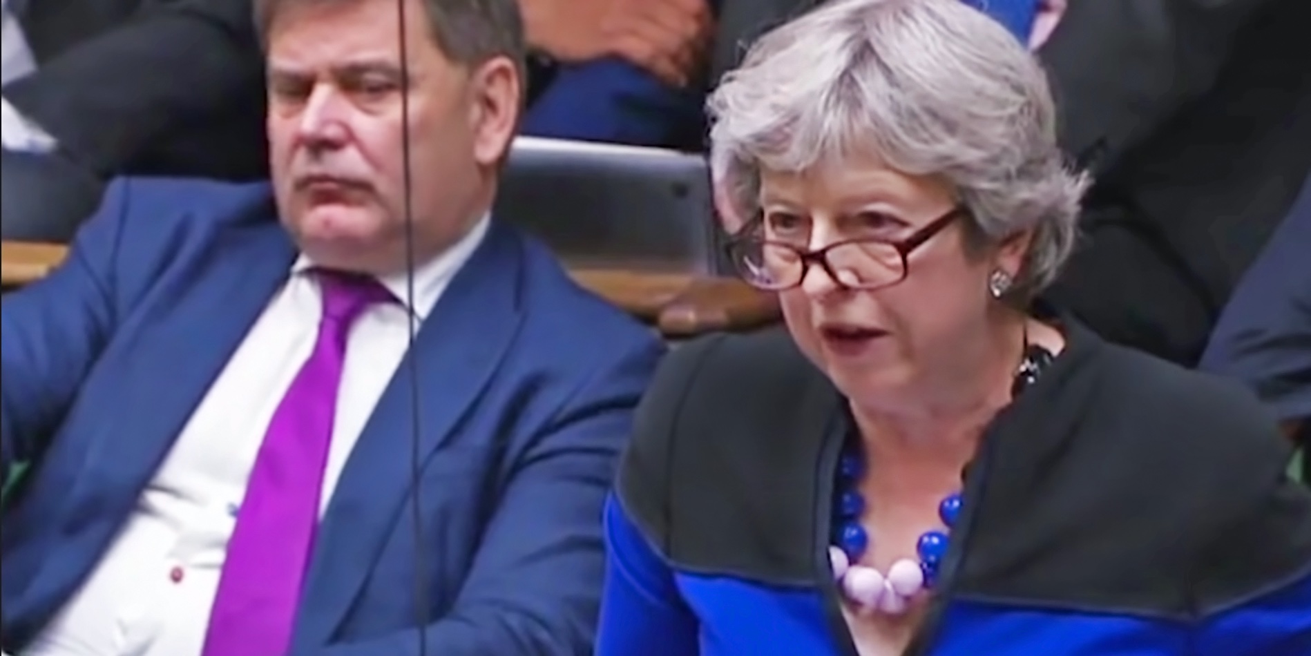 Theresa May in the Commons yesterday. Credit: YouTube