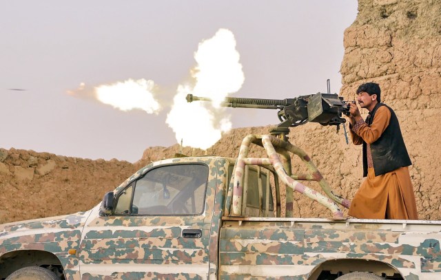 A member of the anti-Taliban "Sangorians" militia (WAKIL KOHSAR/AFP via Getty Images)