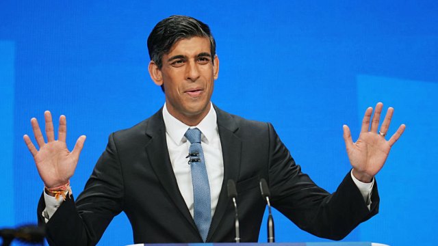 Peloton-ed: Chancellor Rishi Sunak. Credit: Christopher Furlong/Getty