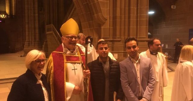 Emad al-Swealmeen in Liverpool Cathedral