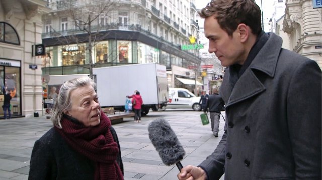 Freddie Sayers on the streets of Vienna