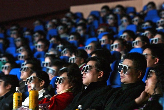 They really don't want to watch the new Matrix movie. (Photo by China Photos/Getty Images)