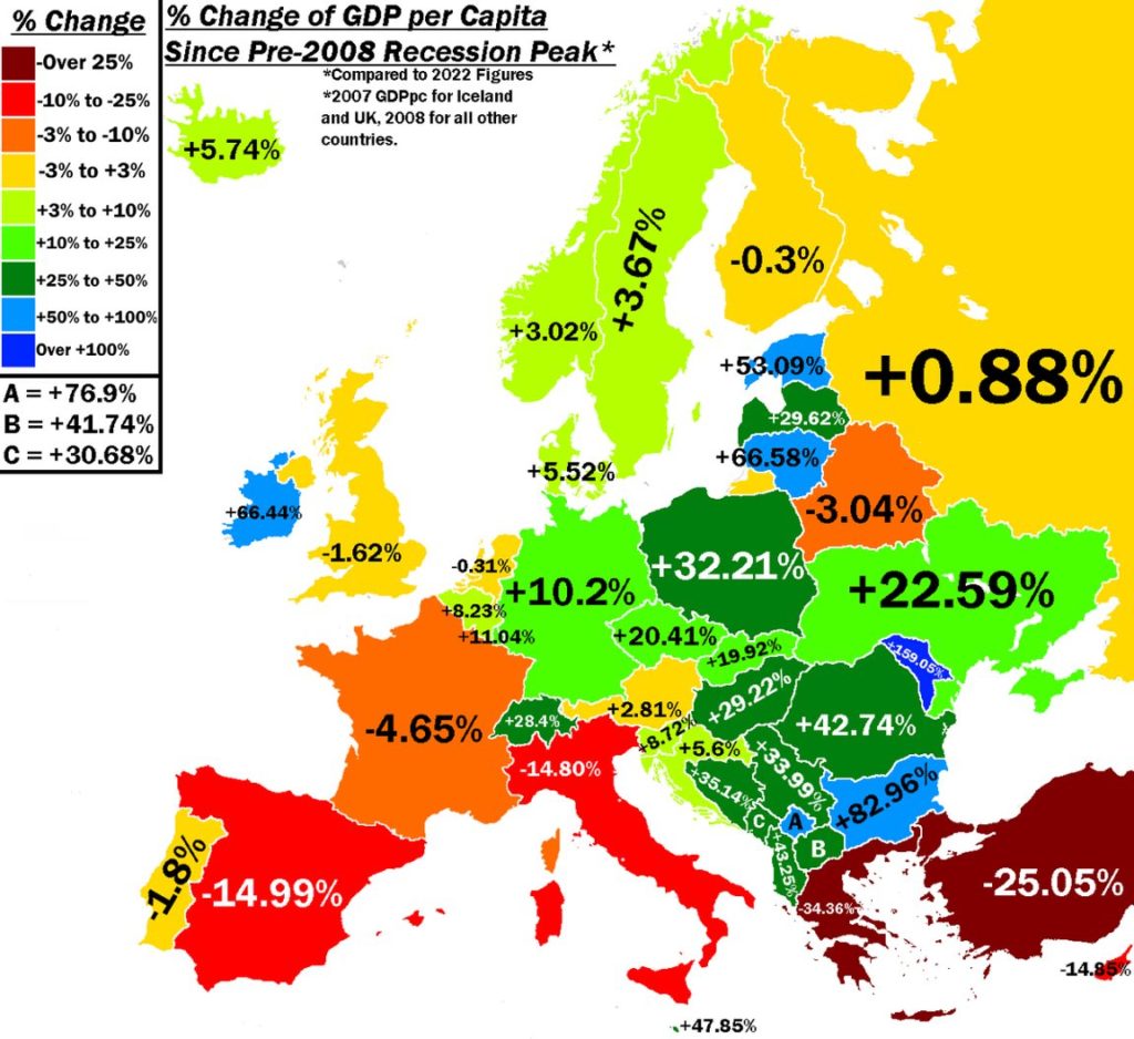 european countries map 2022