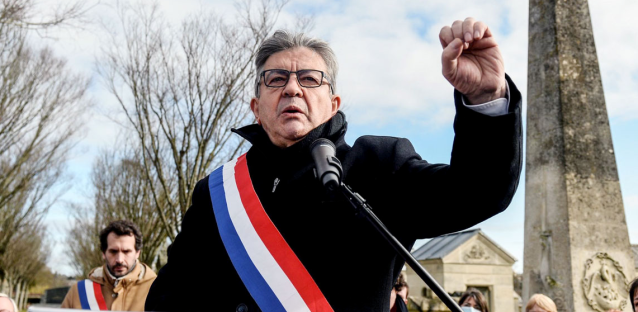 Jean-Luc Mélenchon’s anti-establishment LFI party came second. Credit: Getty