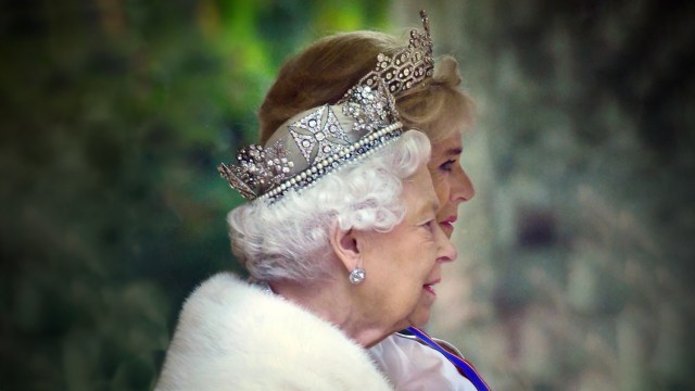 Long may she reign over us. Credit: Jeff Overs/BBC News & Current Affairs via Getty Images