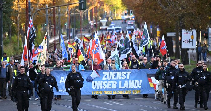 Die Unterstützung der AfD in Ostdeutschland steigt