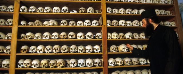 Is humanism sanction for genocide? Credit: Patrick Aventurier/Gamma-Rapho/Getty