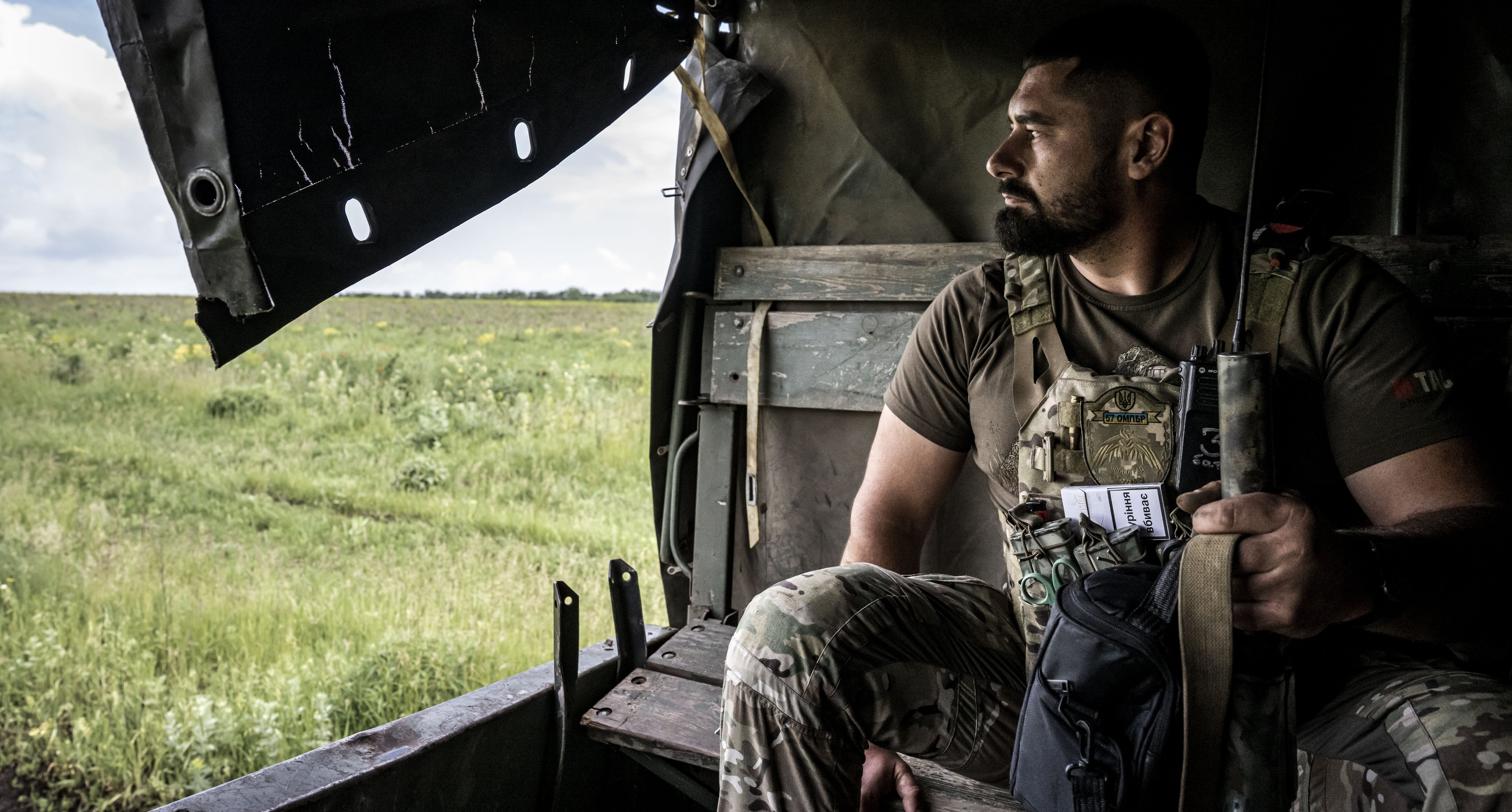 A Ukrainian soldier on the frontline in Donetsk Oblast on May 28, 2023. Credit: Getty
