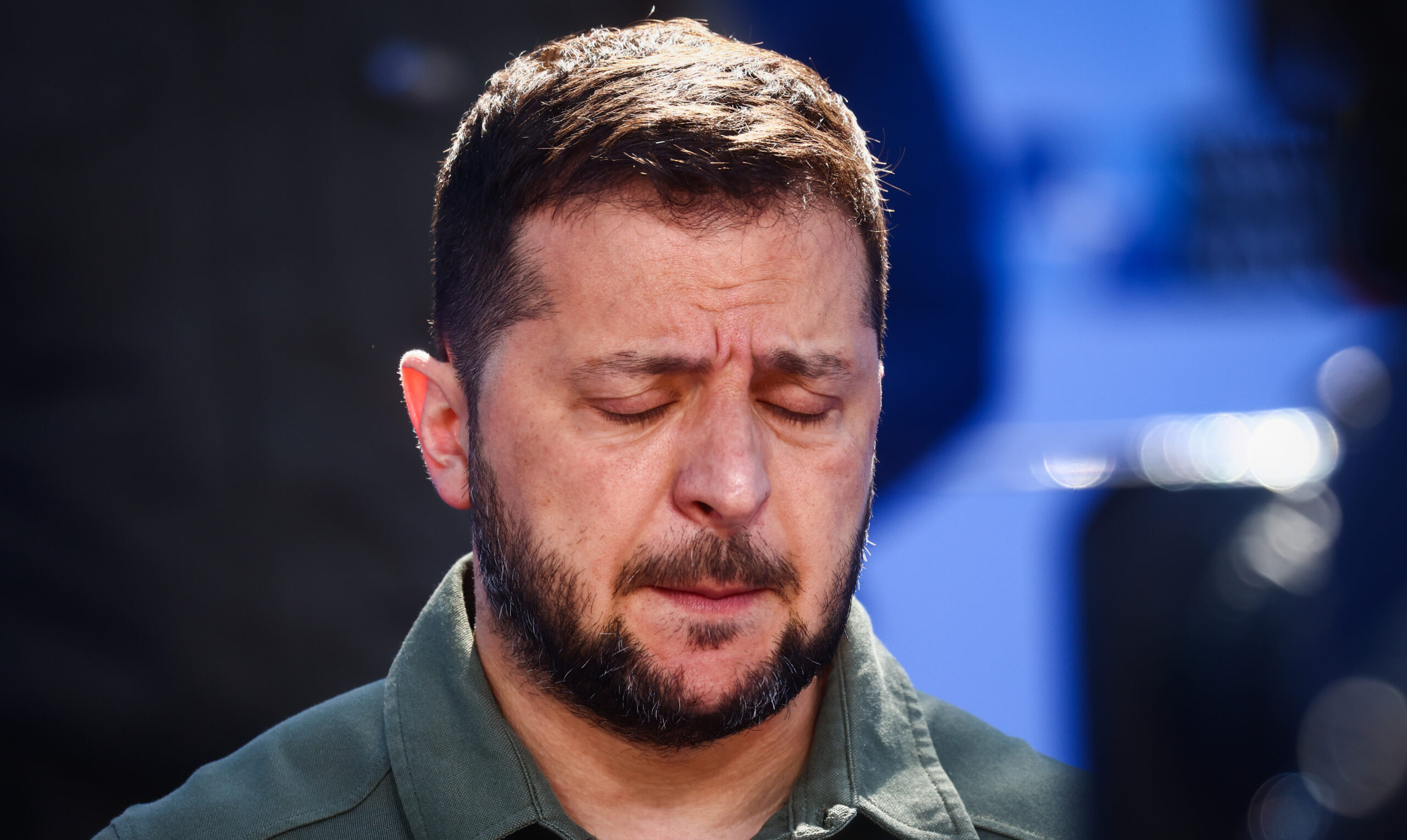 Volodymyr Zelenskyy speaks at the Nato Summit in Vilnius on 12 July. Credit: Getty