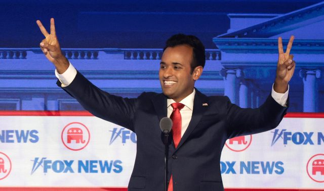 Ramaswamy doesn't want to blend in (Win McNamee/Getty Images)