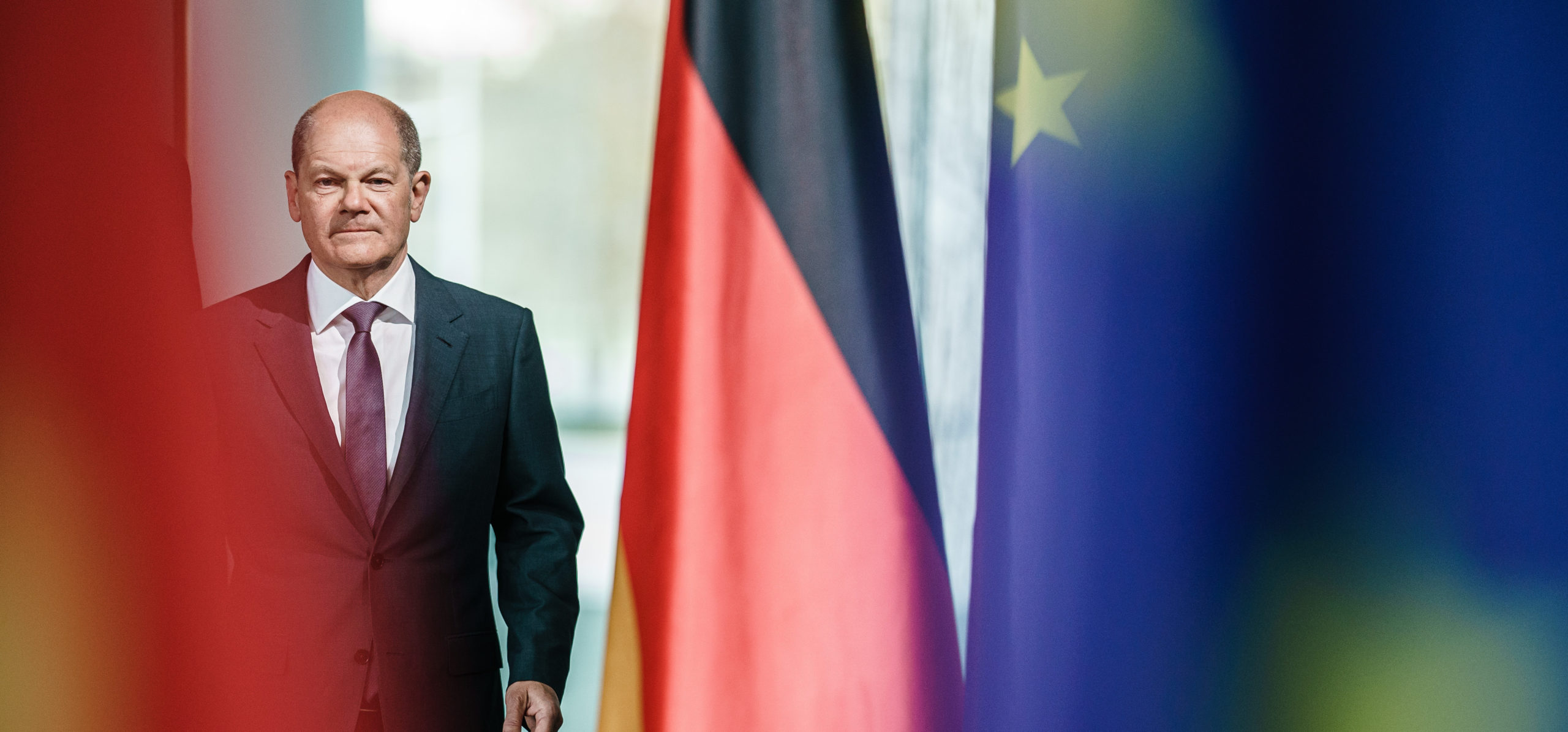 Olaf Scholze will introduce spot checks on borders with Poland and the Czech Republic. Credit: Getty