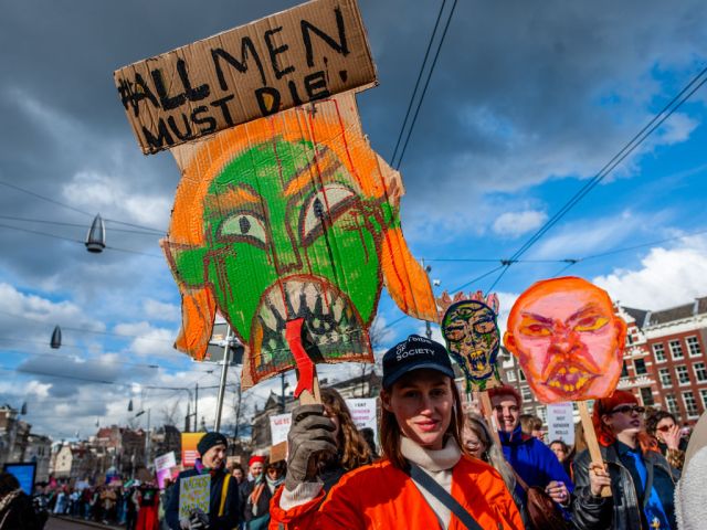 #NotAllMen (Ana Fernandez/SOPA Images/LightRocket via Getty)