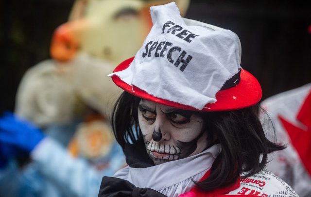 Since when was free speech a bogeyman? (Guy Smallman/Getty Images)