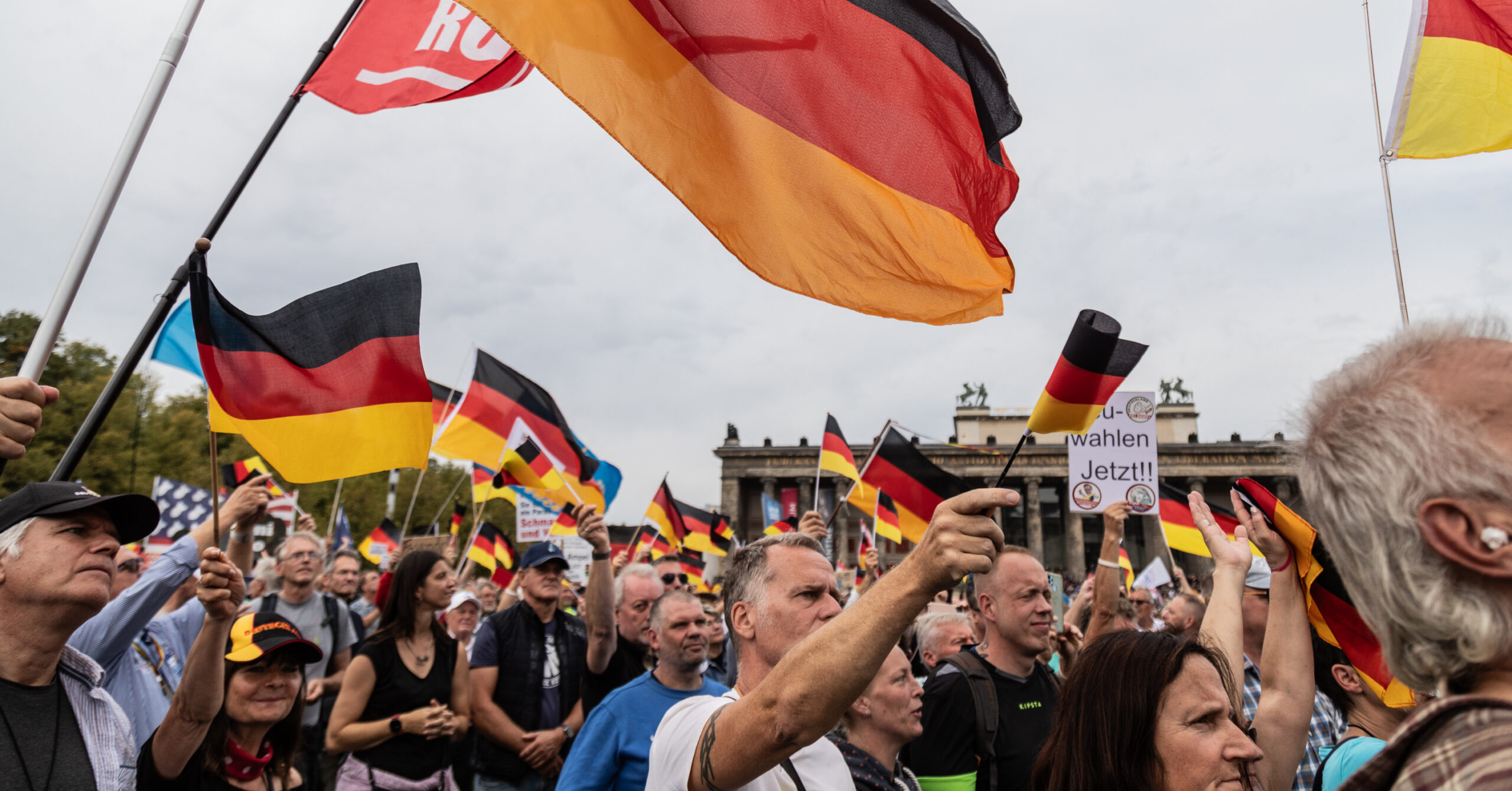 AfD supporters gather in Berlin earlier this year. Credit: Getty