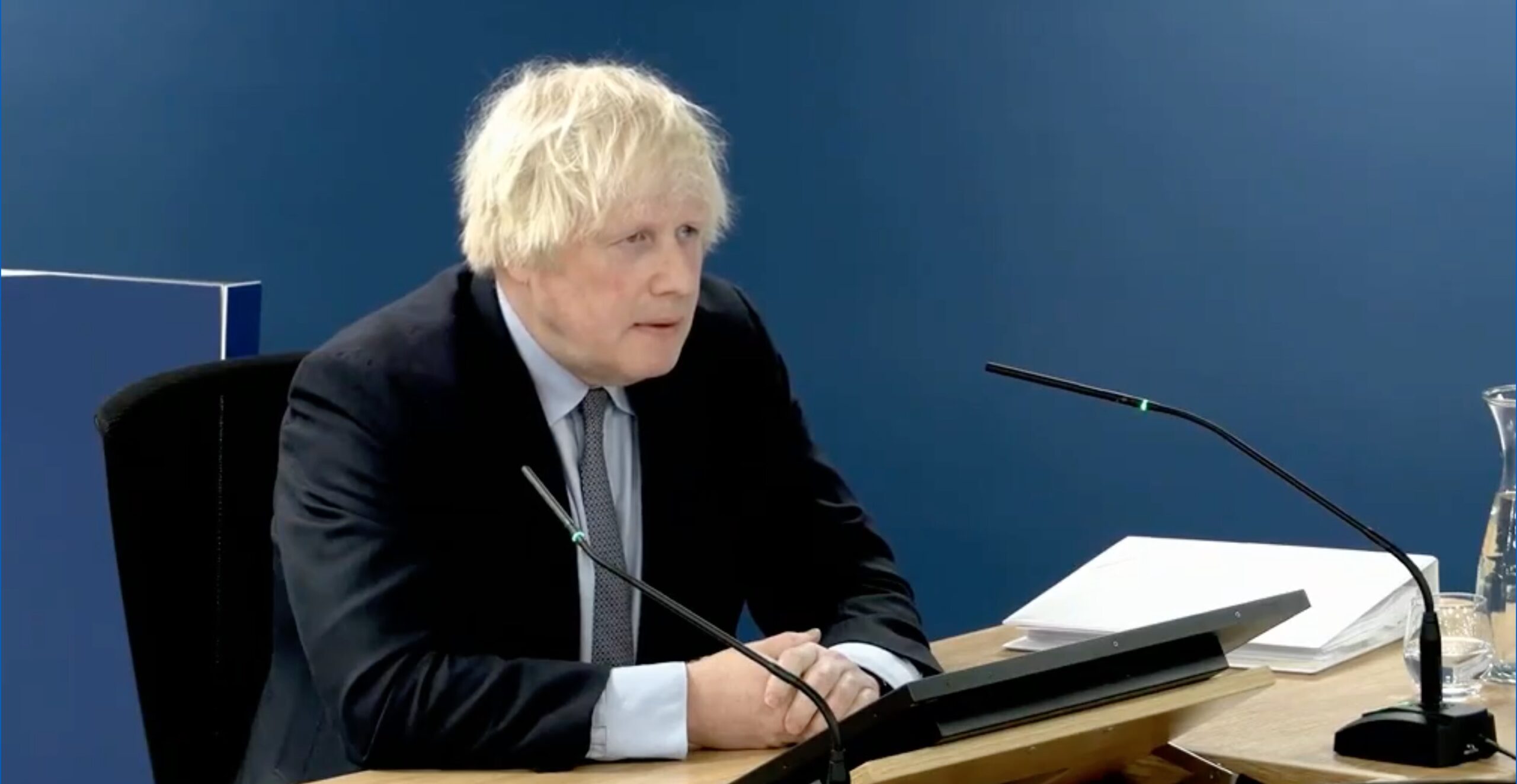 Boris Johnson gives evidence at the Covid inquiry earlier this week