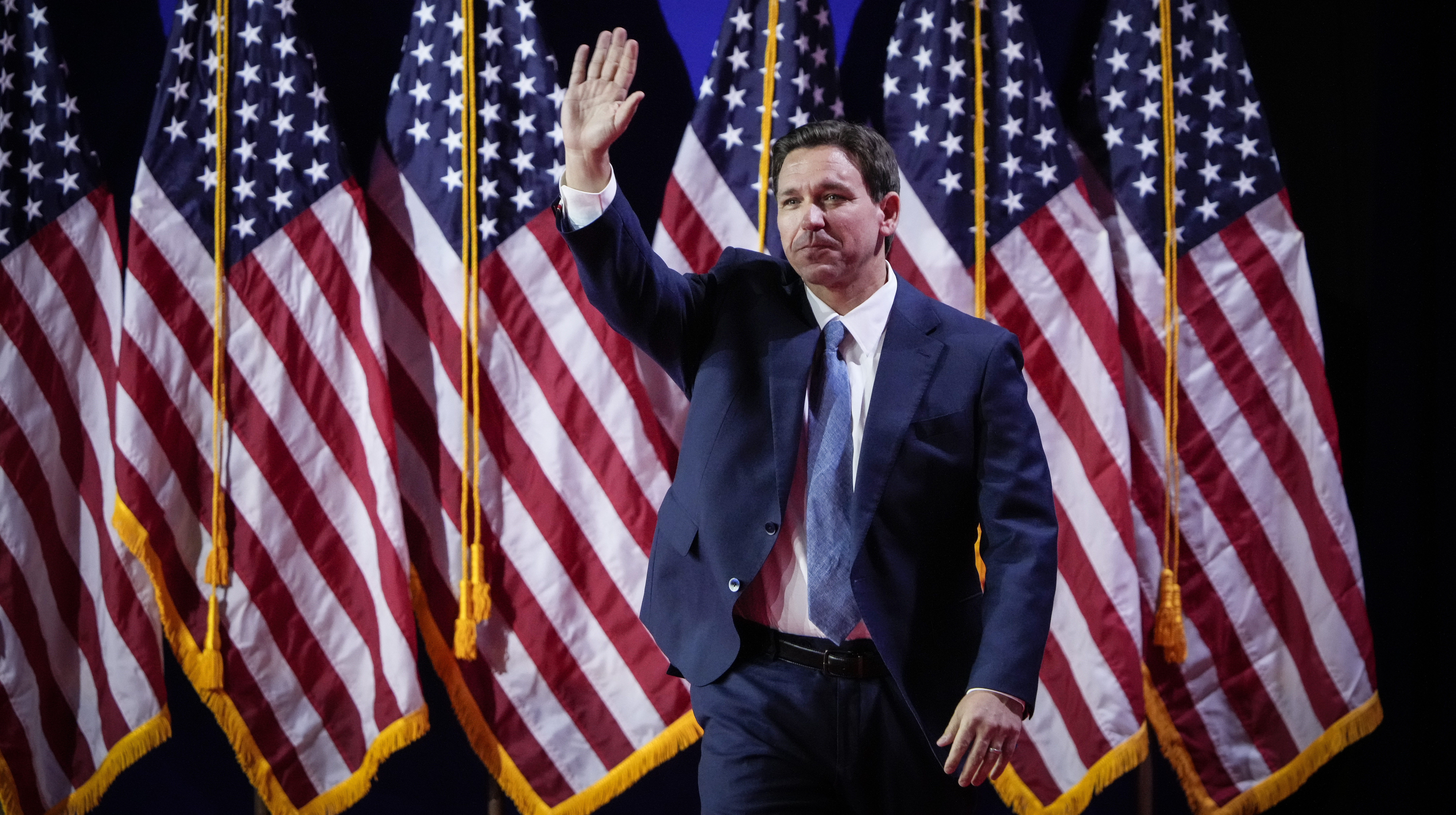 Ron DeSantis's greatest national legacy might be on Covid policy. Credit: Getty