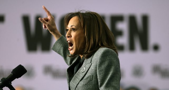 Kamala Harris begins her Fight For Reproductive Freedoms tour. (Scott Olson/Getty Images)