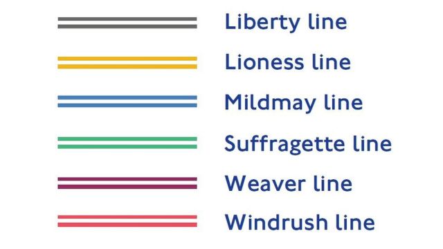 The London Overground's new train line names