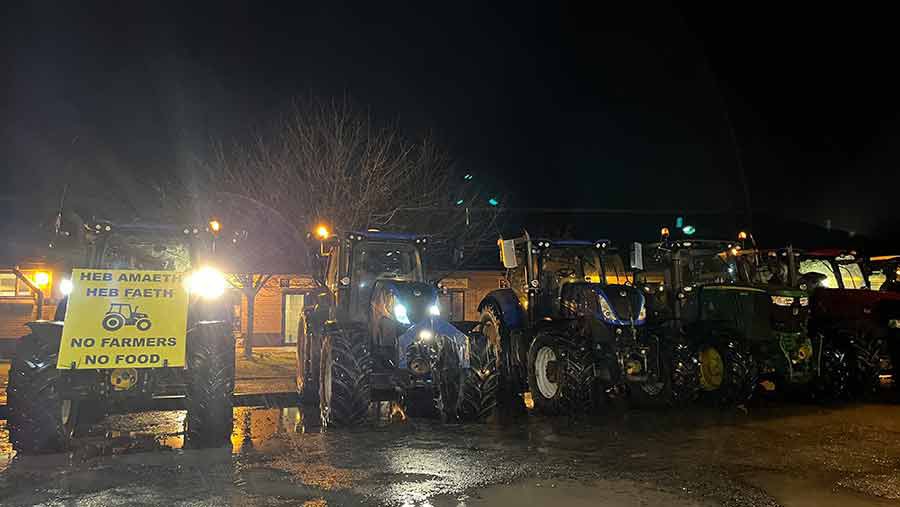 Farmer protests have spread to Wales