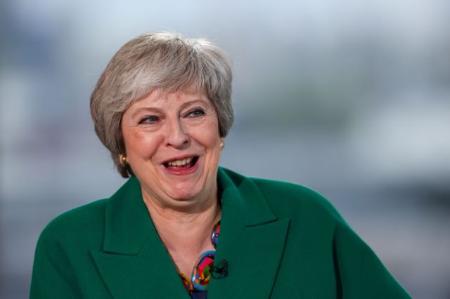 Theresa May, centrist darling. Credit: Getty