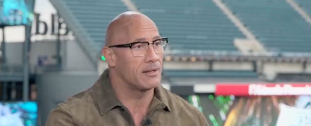 The Rock speaks to Fox News this week. Credit: Fox