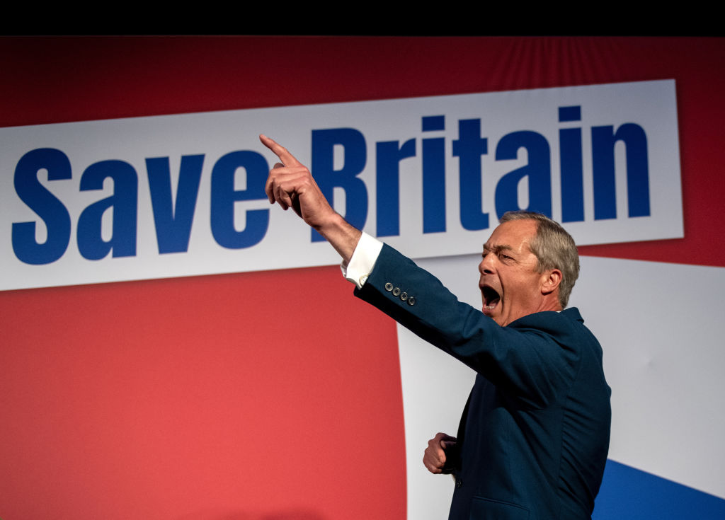 Does Nigel Farage value Britain over America? Credit: Getty