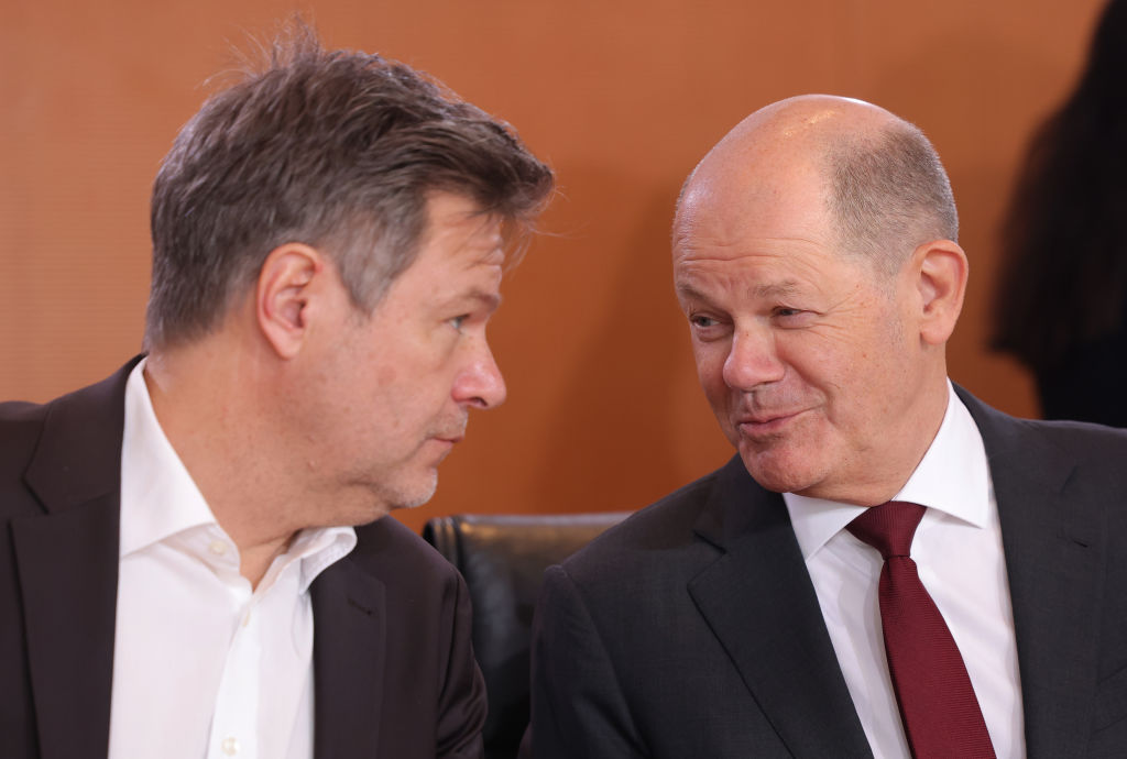 German Chancellor Olaf Scholz and Vice Chancellor Robert Habeck. Credit: Getty