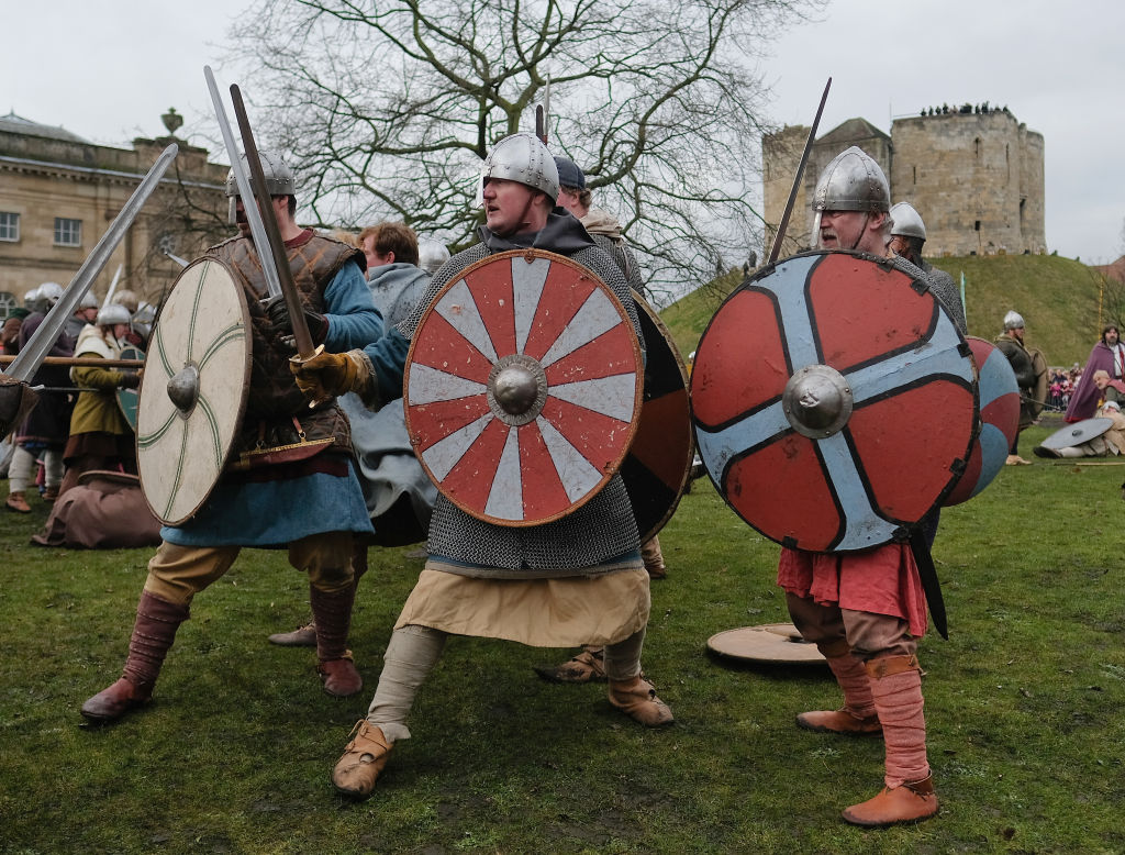 Anglo-Saxon warriors, presumably not in Cambridge. Credit: Getty