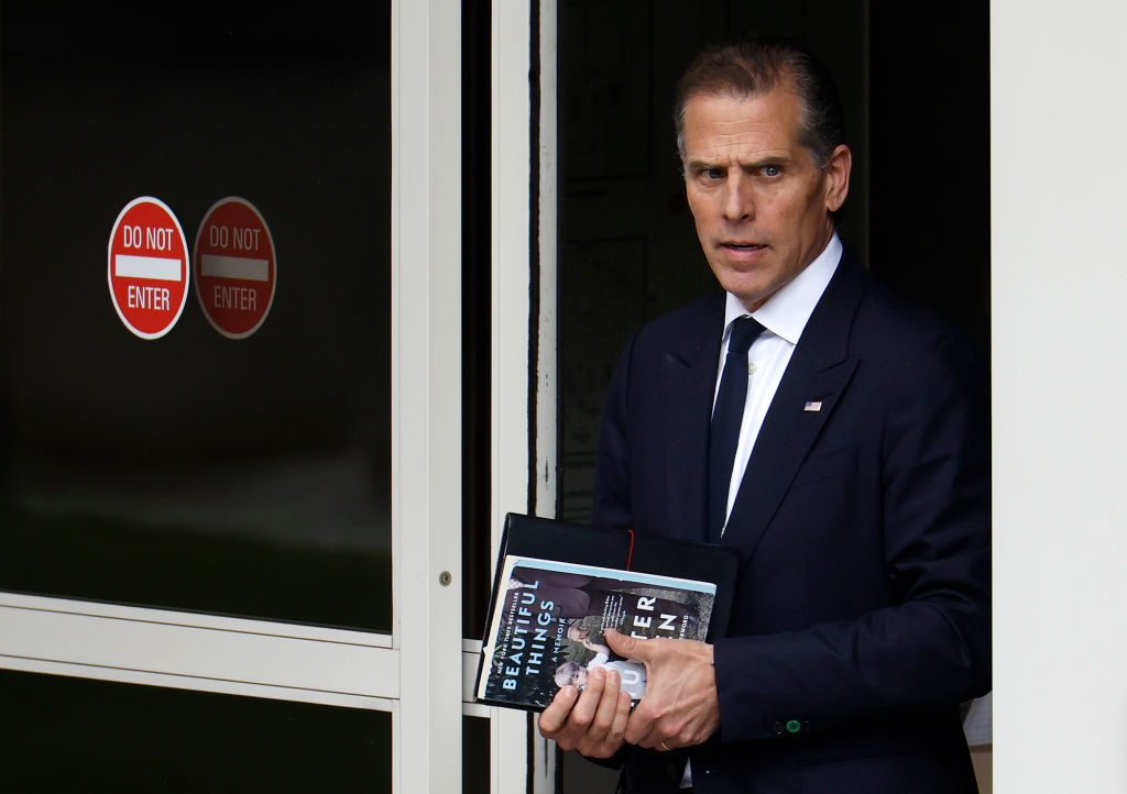 Hunter Biden leaves court in Delaware last week. Credit: Getty
