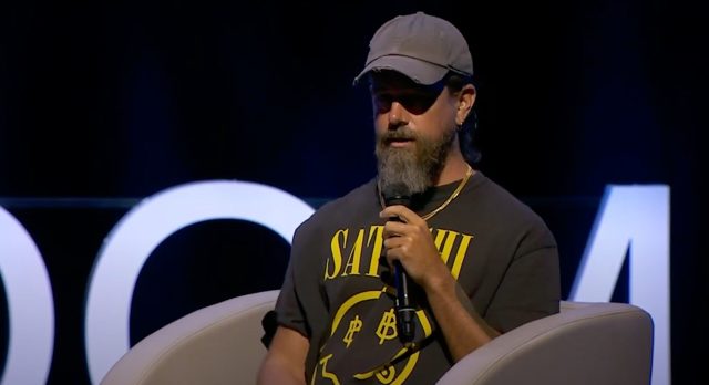 Jack Dorsey speaks yesterday at the Oslo Freedom Forum. Credit: Youtube 