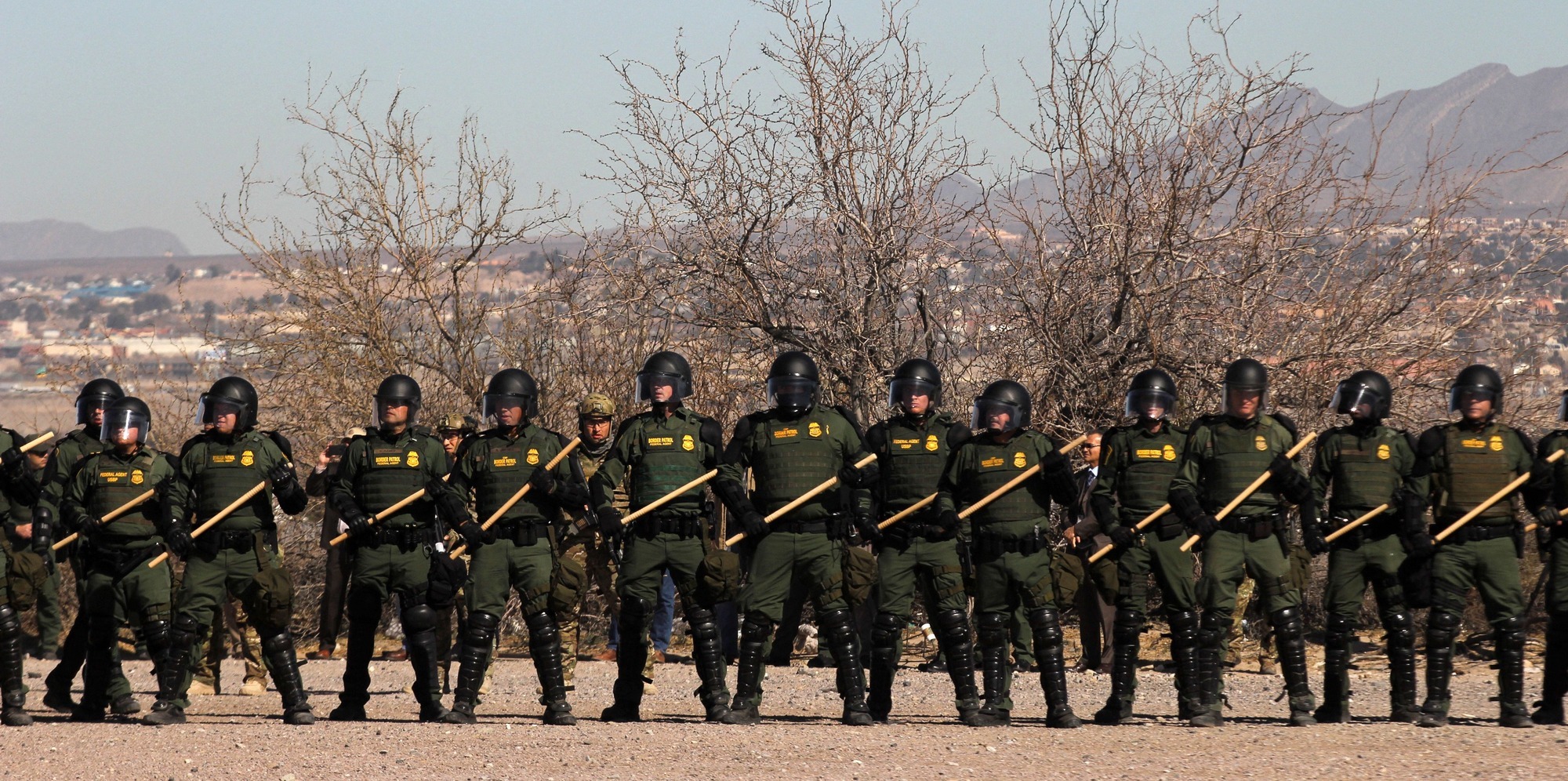 Border police on the US-Mexican border. Credit: Getty