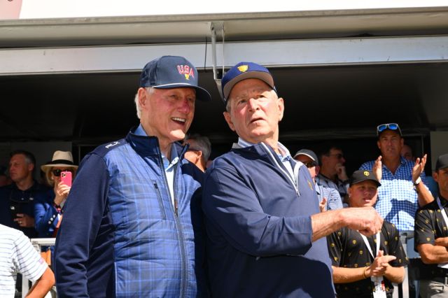 The Clintons and Bushes have dominated American politics for decades. Credit: Getty