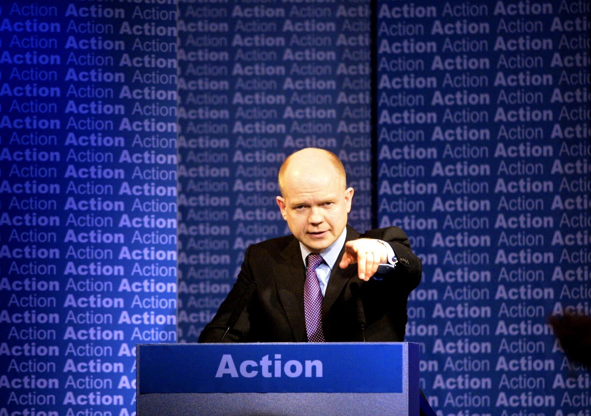 After the 2001 shellacking, William Hague was left with just 166 MPs. Credit: Getty