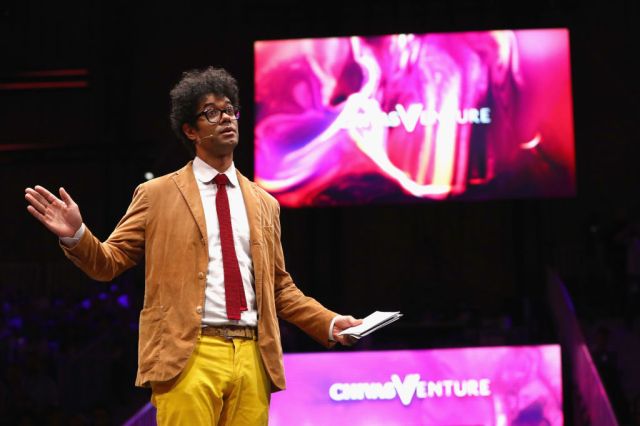 Richard Ayoade is one of a select few in the comedy industry to stand up for his former colleague Linehan. Credit: Getty