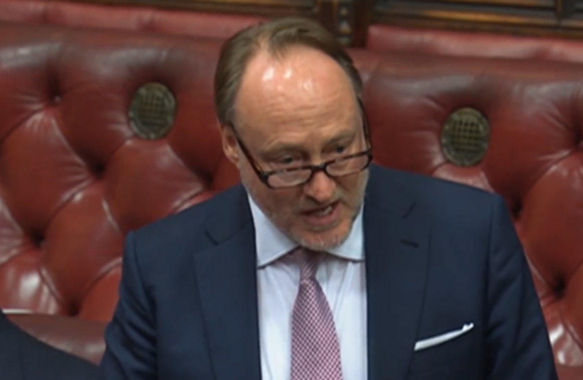 Lord Roberts speaks in the upper house yesterday. Credit: UK Parliament